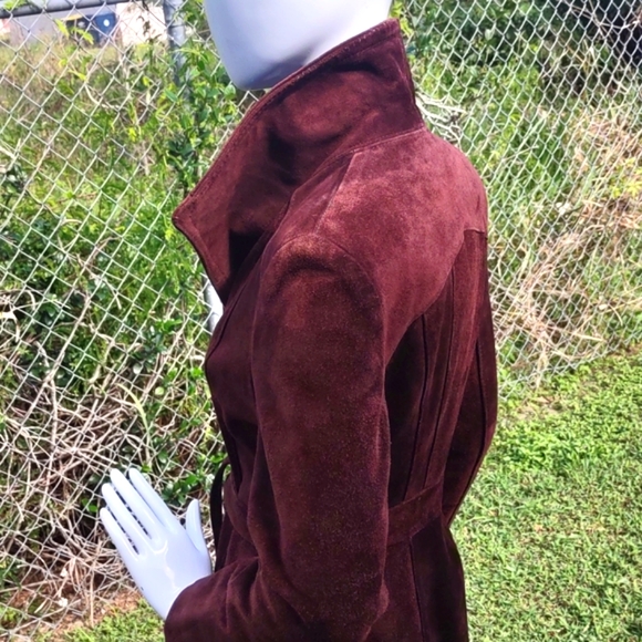 Argentinian Ladies Genuine Suede Leather Full Length Coat